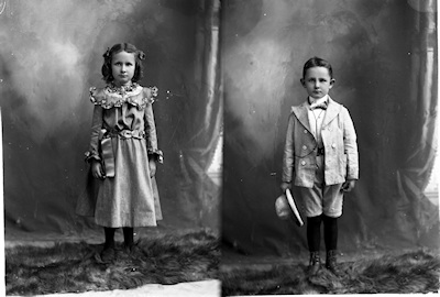 Negative, glass-plate