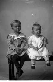 Negative, glass-plate