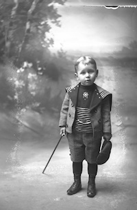Negative, glass-plate